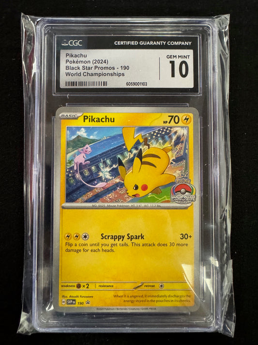 Pikachu #190 Pokemon Promo CGC 10