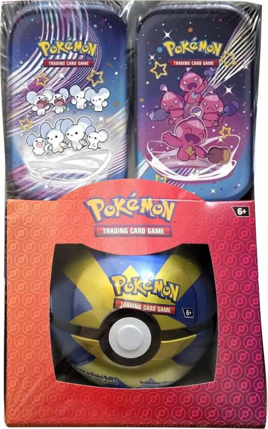 Exclusive Pokemon Paldean Fates Mini Tins + Poke Ball Tin - Miscellaneous Cards & Products (MCAP)