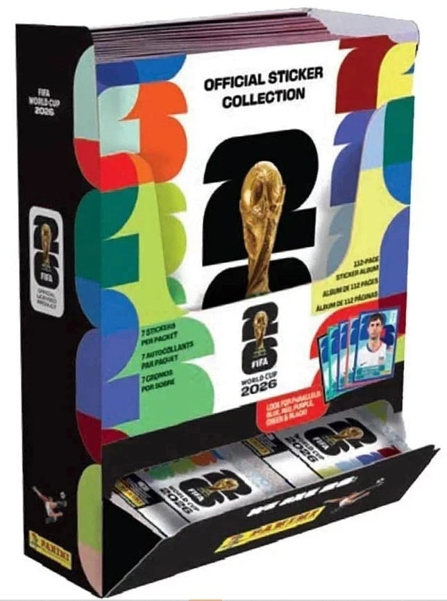 2026 Panini World Cup Soccer Stickers & Album Combo (12x Albumns 100x stickers)