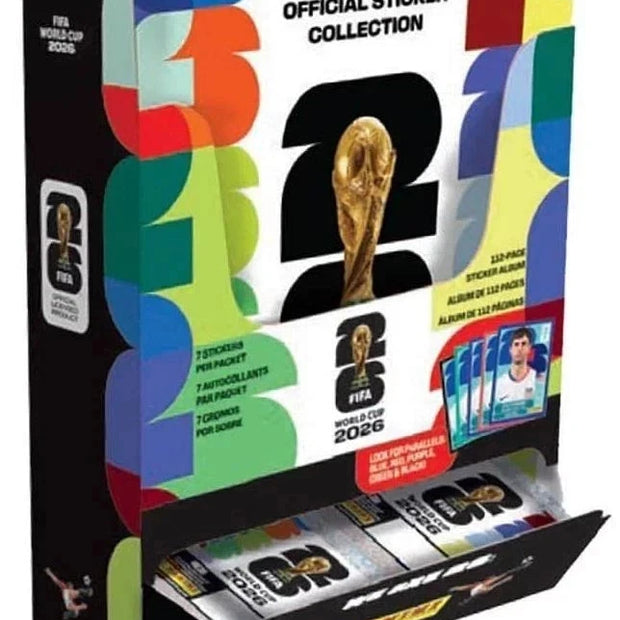 2026 Panini World Cup Soccer Stickers & Album Combo (12x Albumns 100x stickers)