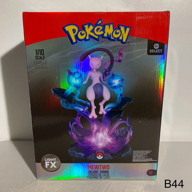 Pokemon Select Mewtwo Deluxe Collector Figure Light FX 1/10 Scale 13" Brand New!