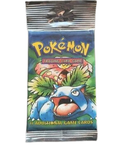 Base Set Unlimited Long Crimp Booster Pack (Venusaur)