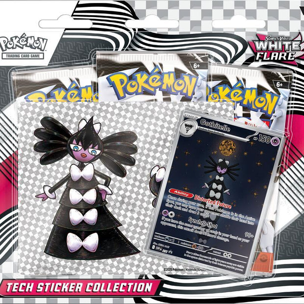White Flare Tech Sticker Collection